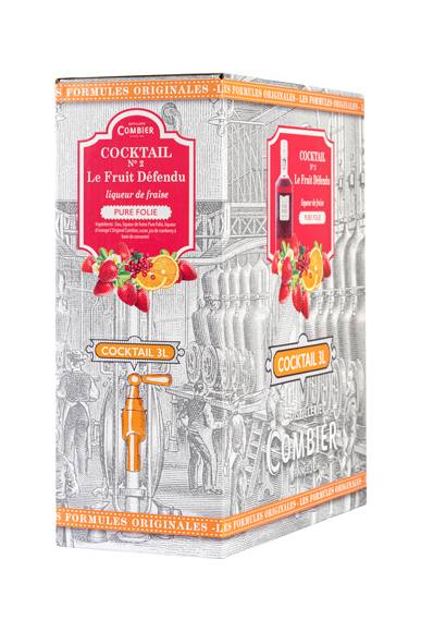Cocktail Pure Folie / Triple sec / Cranberry BIB 3L de la Distillerie Combier