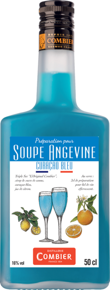 Préparation pour Soupe Angevine Curaçao Bleu de la Distillerie Combier