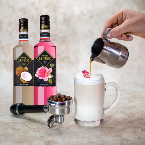 Latte macchiato Rose/Coco de la Distillerie Combier