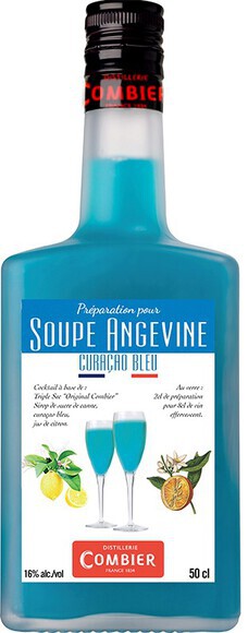 Préparation pour Soupe Angevine Curaçao Bleu de la Distillerie Combier