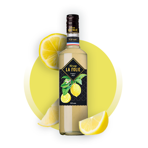 Bouteille Sirop Citron La Folie Combier