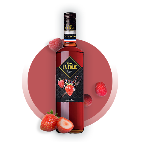 Bouteille Sirop Grenadine La Folie Combier