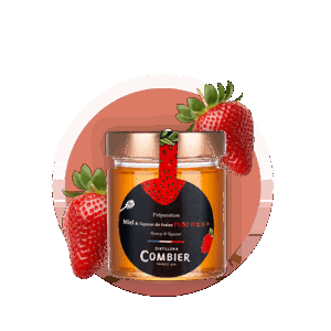Miel acacia et liqueur de fraise Pure Folie Combier